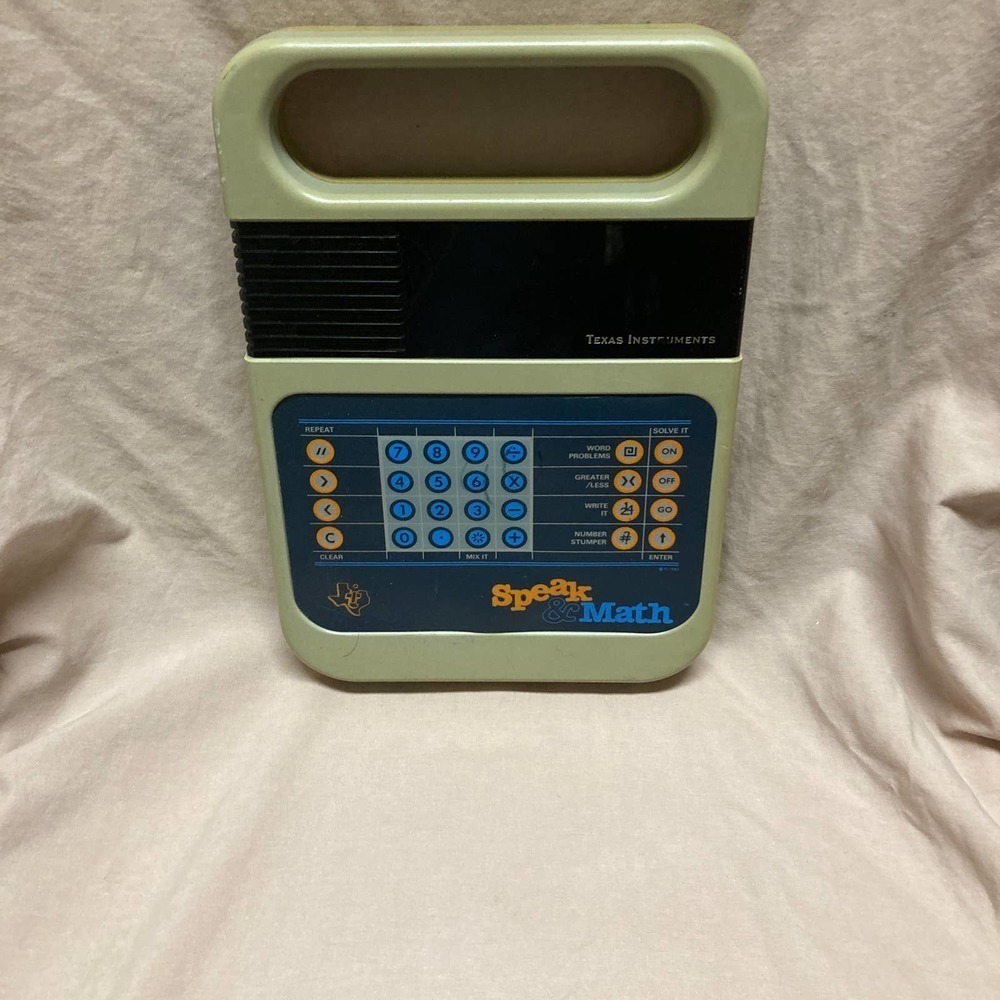 VINTAGE Texas Instruments Speak & Math Tested